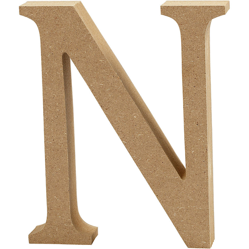 Lettre, N, H : 8 cm, ép. 1,5 cm, 1 pièce [HOB-56373]