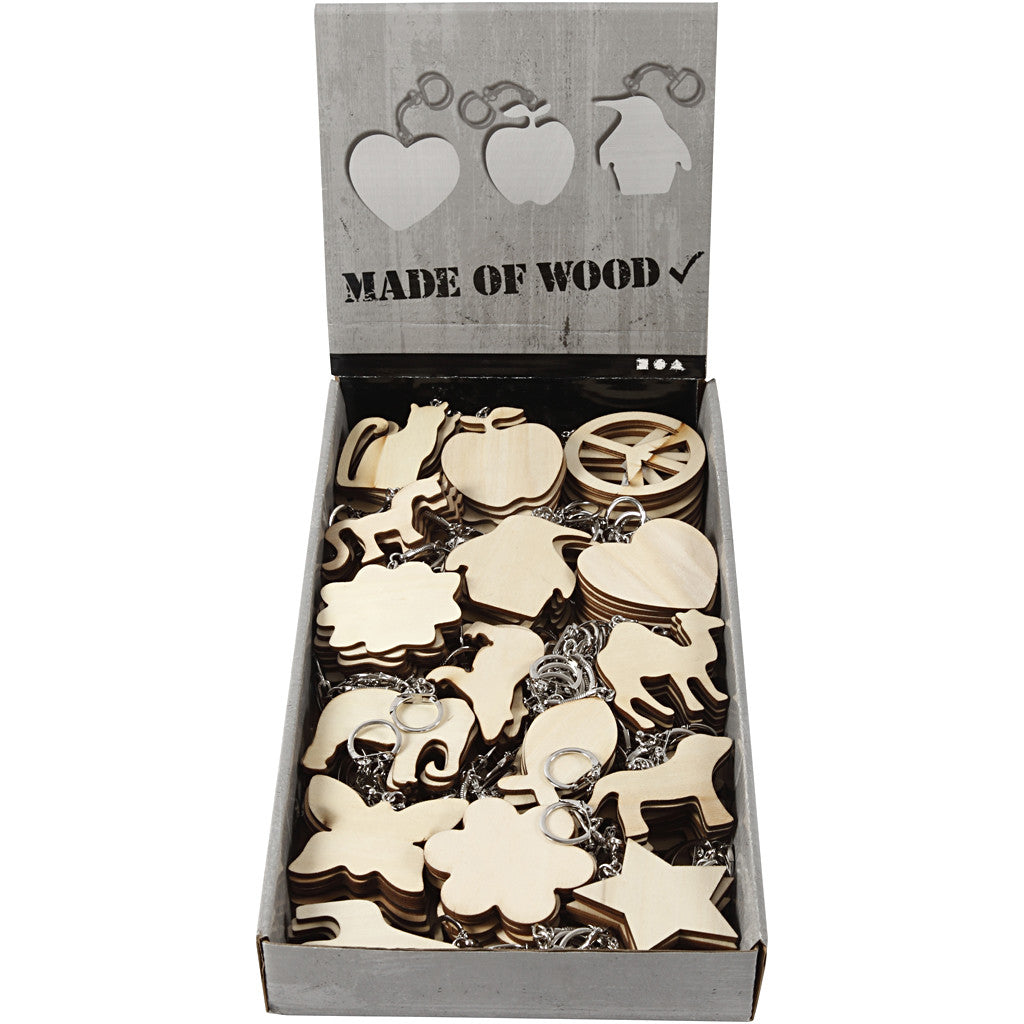 Porte-clés, dim. 7x7 cm, ép. 3 mm, 128 pièces/ 1 Pq. [HOB-56410]