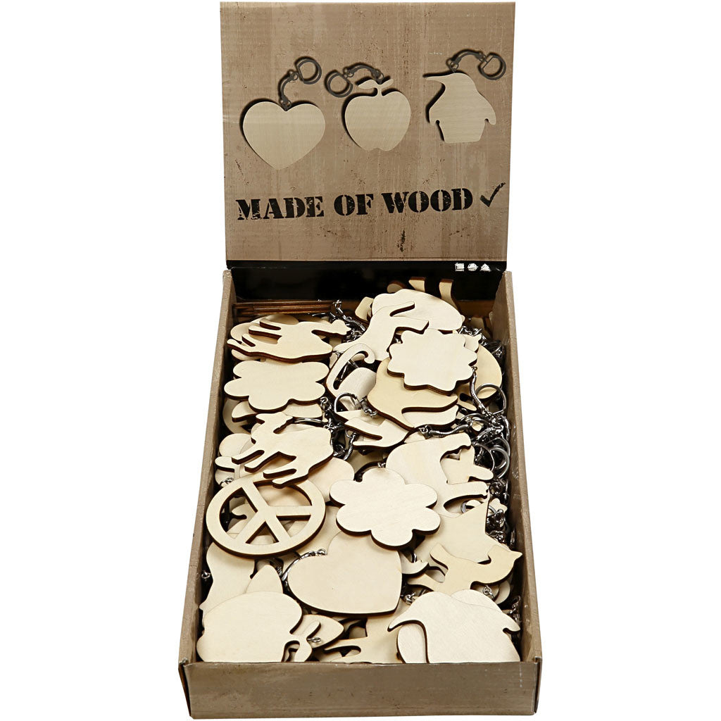 Porte-clés, dim. 7x7 cm, ép. 3 mm, 128 pièces/ 1 Pq. [HOB-56410]