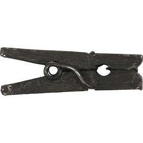 Mini-épingle à linge, L : 25 mm, L : 3 mm, noir, 36 pièces/ 1 Pq. [HOB-56447]