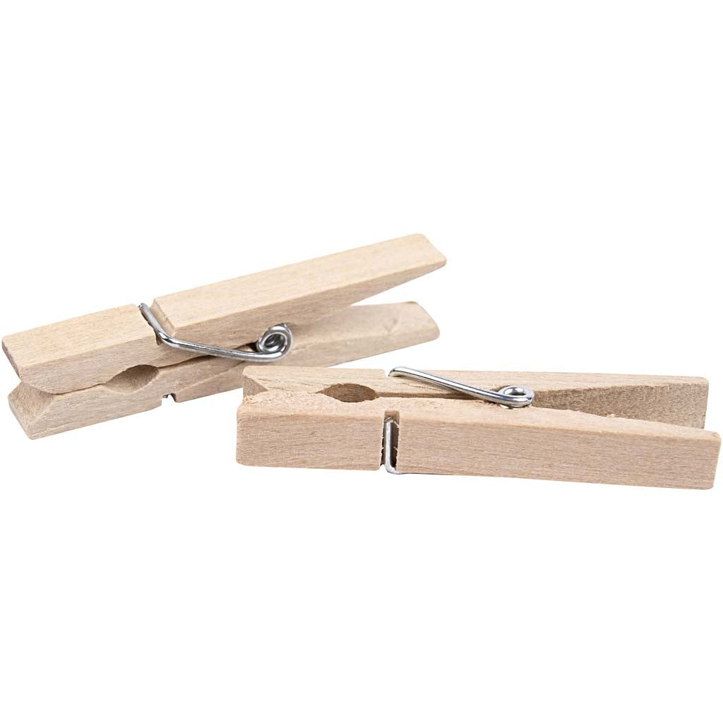 Pinces à linge, L : 48 mm, L : 6 mm, 50 pièces/ 1 Pq. [HOB-564550]