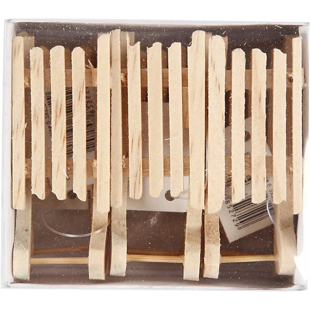 Mini-luge, dim. 6,5x2,5 cm, 6 pièces/ 1 Pq. [HOB-564750]