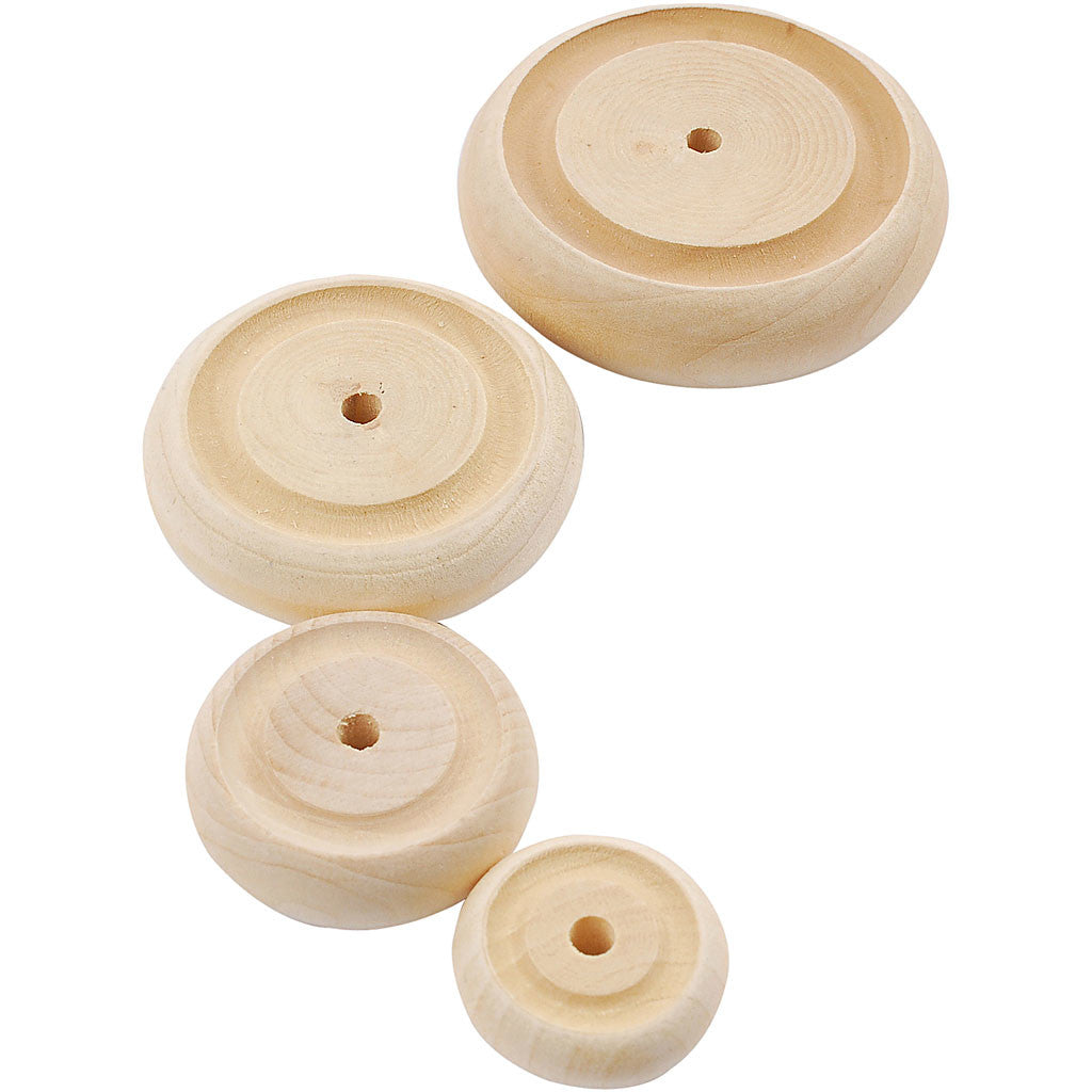 Roue, d 24+30+42+50 mm, ép. 8+10+11+14 mm, 4x40 pièces/ 1 Pq. [HOB-56480]