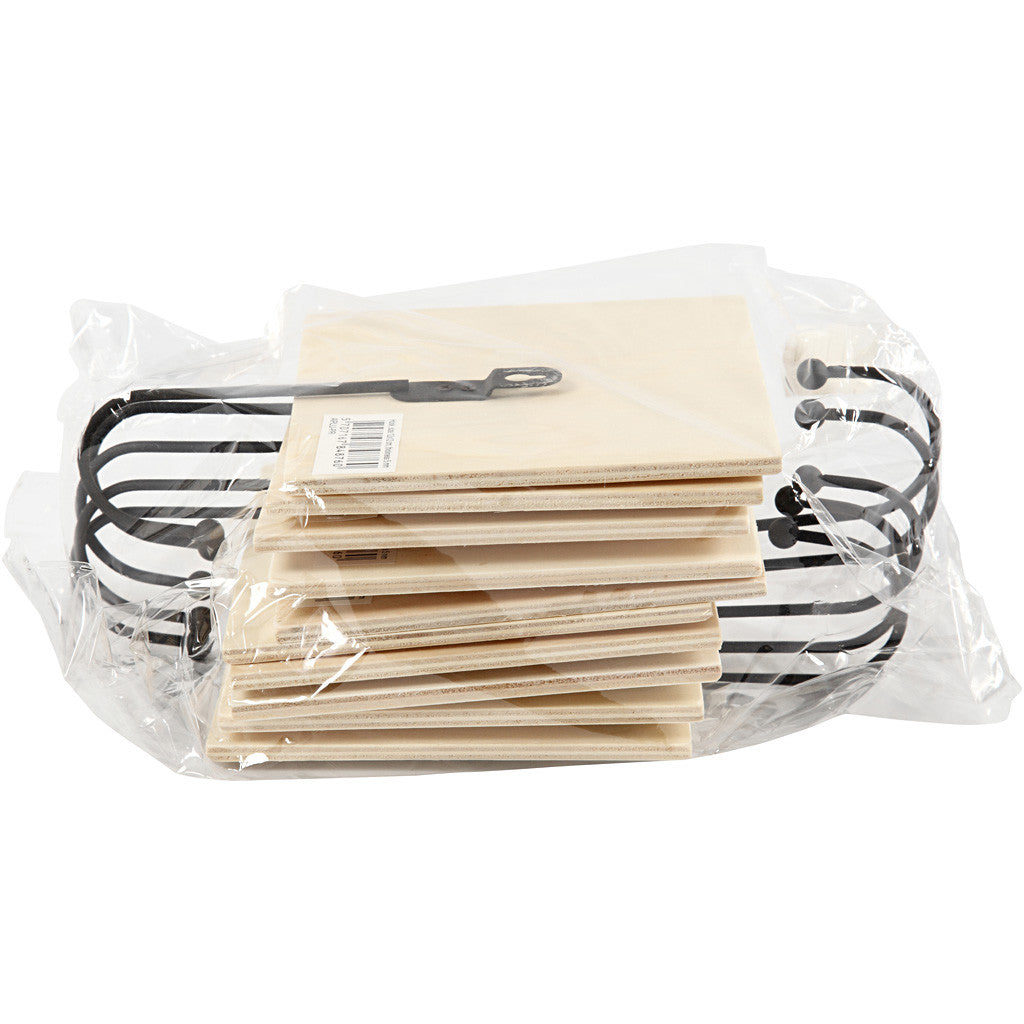 Crochet, dim. 12x12 cm, ép. 5 mm, 10 pièces/ 1 Pq. [HOB-56728]