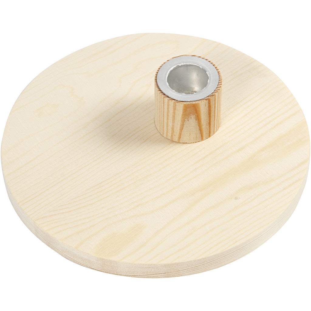 Bougeoir, H : 4 cm, d 16 cm, 1 pièce [HOB-56916]