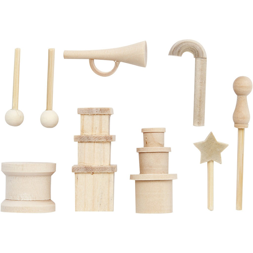 Petits accessoires, L : 2-5,5 cm, 1 Pq. [HOB-56918]