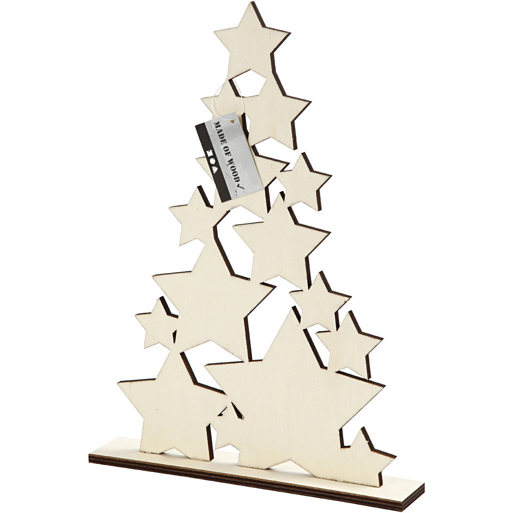 Sapin de Noël, H : 29,8 cm, P: 4 cm, L : 21,5 cm, 1 pièce [HOB-56923]