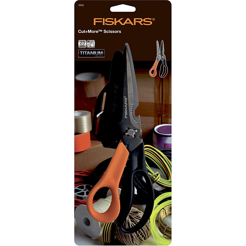 Fiskars Ciseaux Multi-fonctions, L : 23 cm, 1 pièce [HOB-5692]