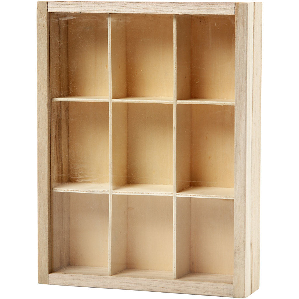 Boîte vitrine, P: 3,5 cm, dim. 17x13 cm, 1 pièce [HOB-57454]