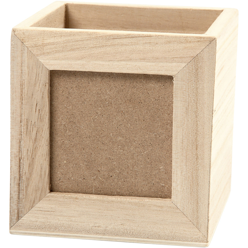 Pot à crayons, dim. 10x10x10 cm, diamètre intérieur 6,2x6,2 cm, 1 pièce [HOB-57455]