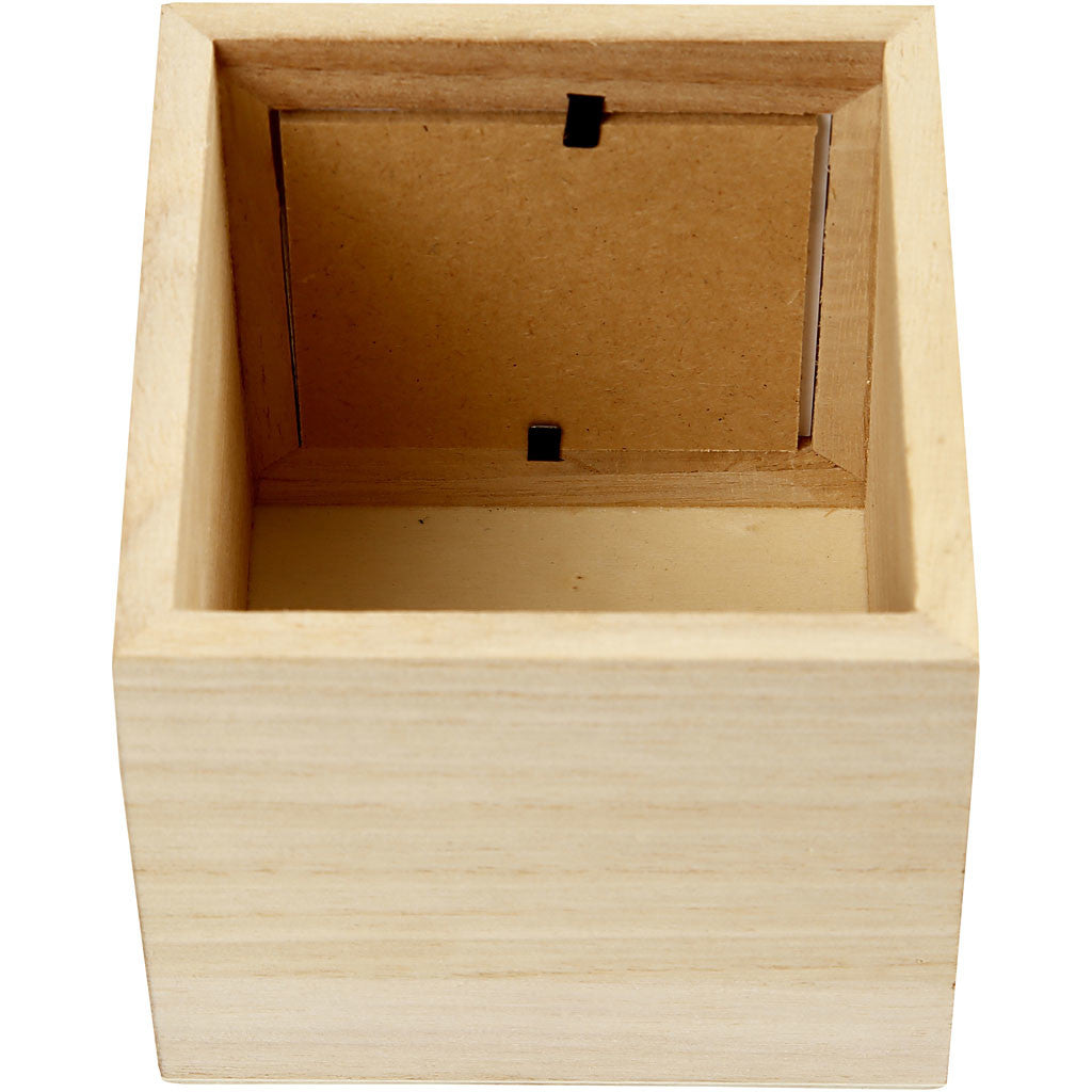 Pot à crayons, dim. 10x10x10 cm, diamètre intérieur 6,2x6,2 cm, 1 pièce [HOB-57455]