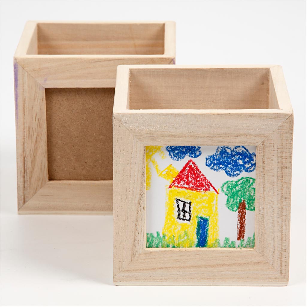 Pot à crayons, dim. 10x10x10 cm, diamètre intérieur 6,2x6,2 cm, 1 pièce [HOB-57455]