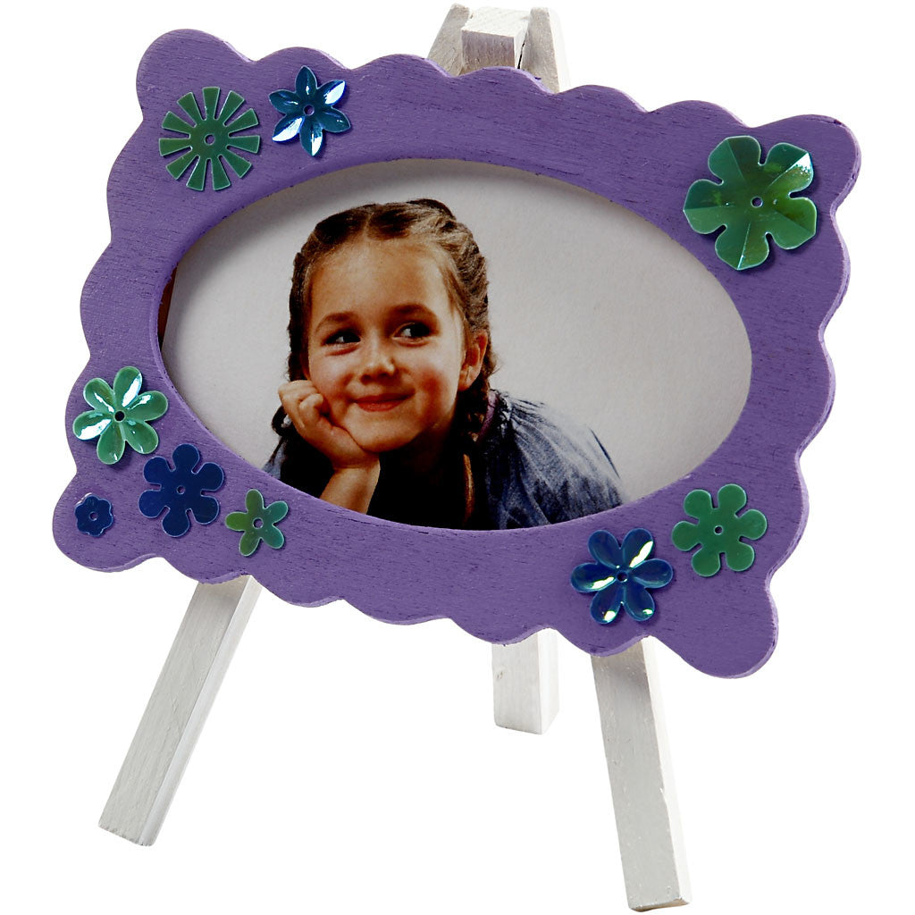 Cadre sur chevalet, dim. 13,2x11,5 cm, ép. 18 mm, 1 pièce [HOB-574780]