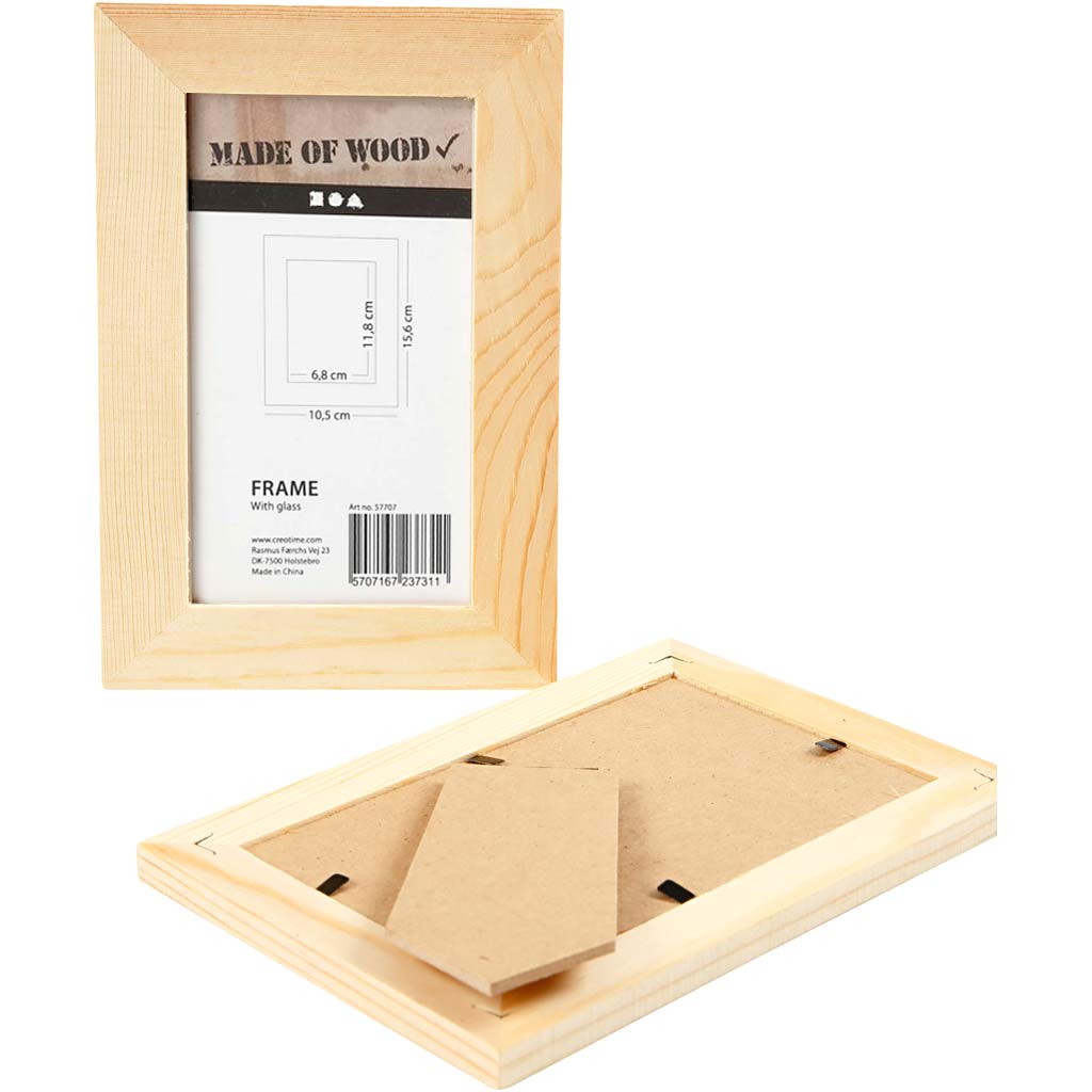Cadre avec vitre, dim. 10,5x15,6 cm, 1 pièce [HOB-57707]