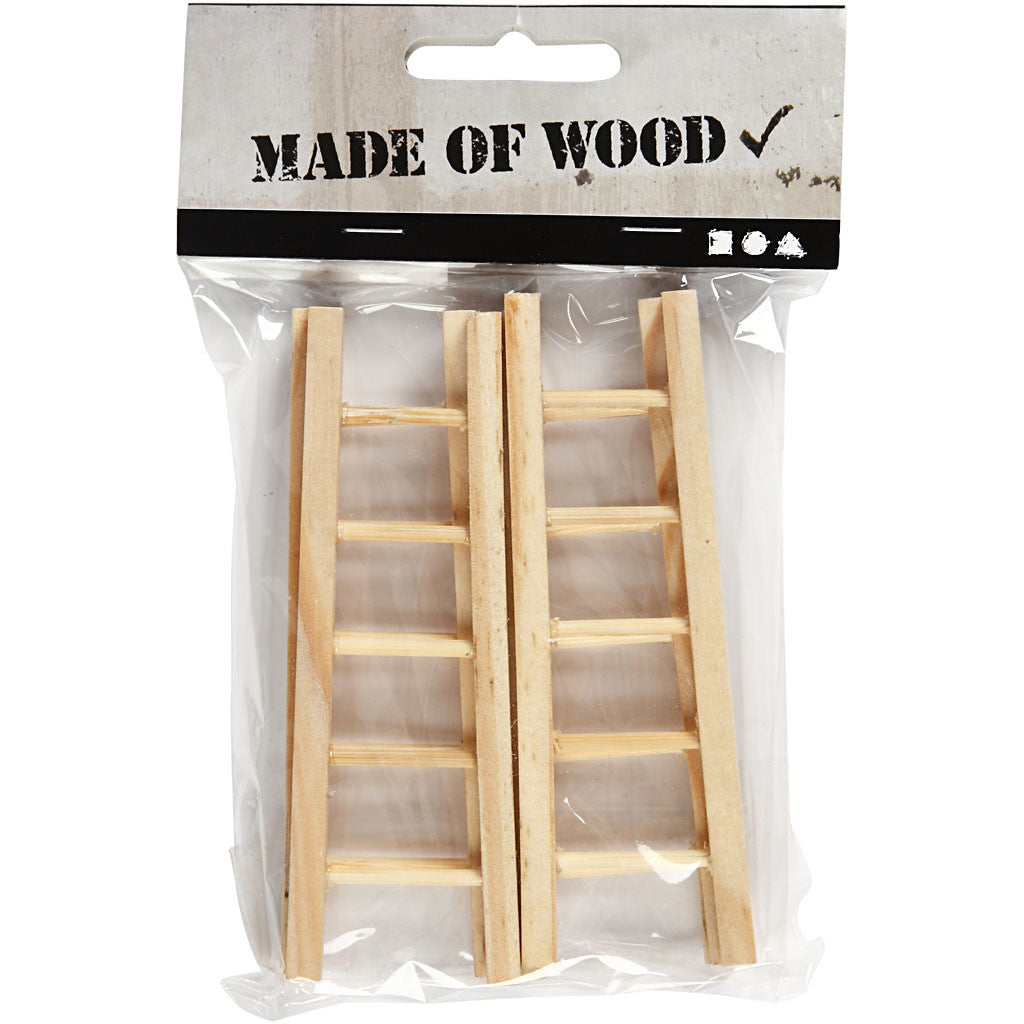 Echelles, dim. 10x3,5 cm, 6 pièces/ 1 Pq. [HOB-577150]