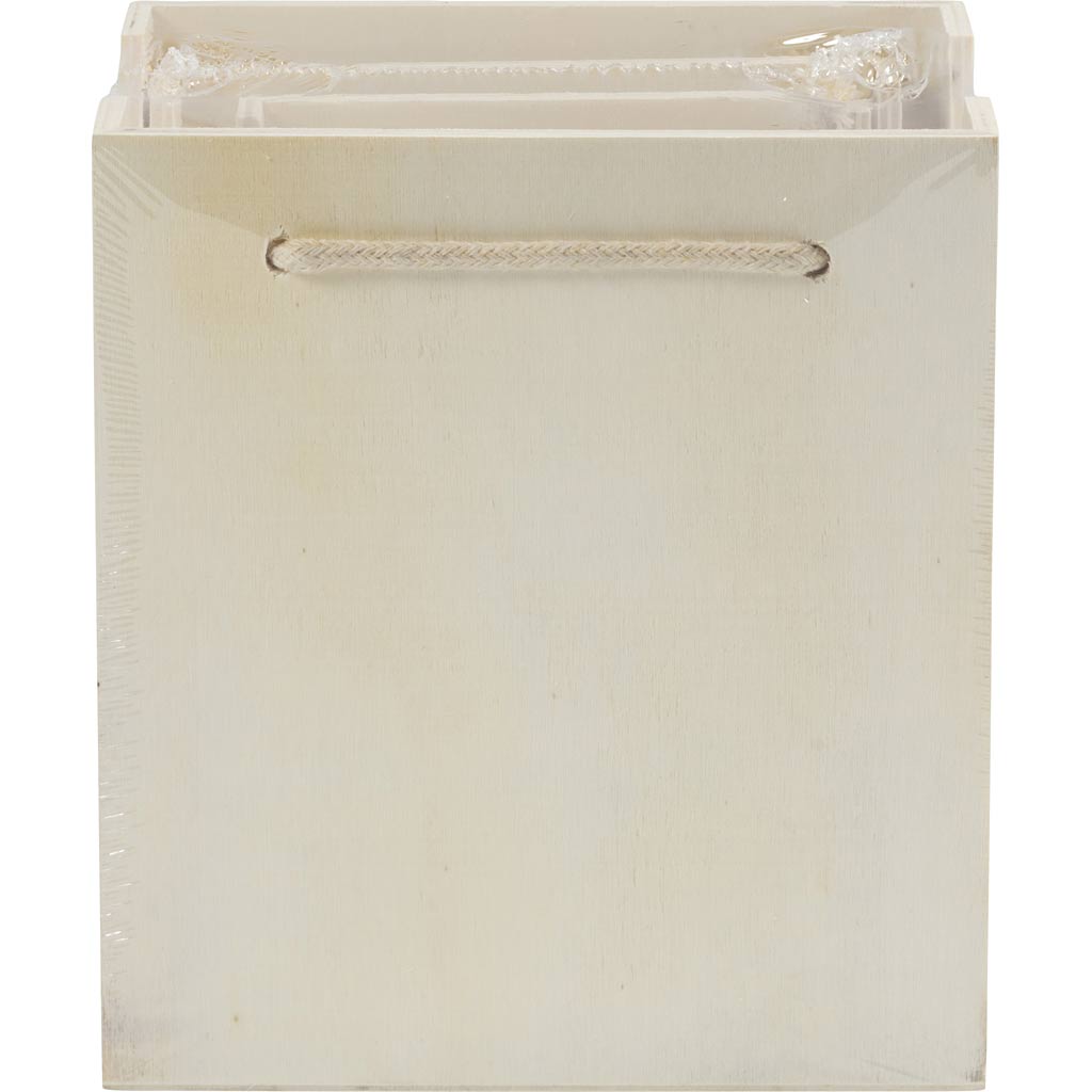 Sacs avec poignées, H : 12+14+16 cm, P: 5+7+9 cm, L : 16+16,5+18 cm, 3 pièces/ 1 set [HOB-577420]