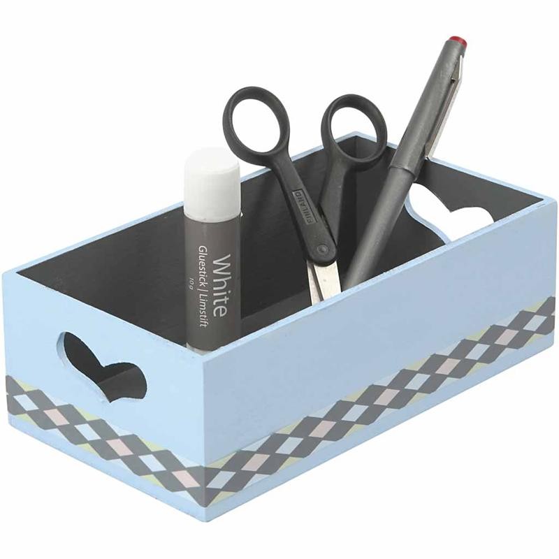 Boites de rangement, H : 6,3+5,8+5,5 cm, L : 20,5+18+15,8 cm, L : 11,5+9,8+7,8 cm, 3 pièces/ 1 set [HOB-57767]