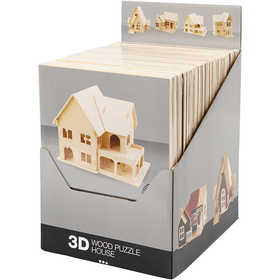 Kit de Construction 3D en bois, 24 pièces/ 1 Pq. [HOB-57878]