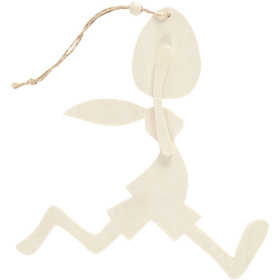 Lapin avec oeuf, H : 18 cm, L : 17 cm, 1 set [HOB-57940]