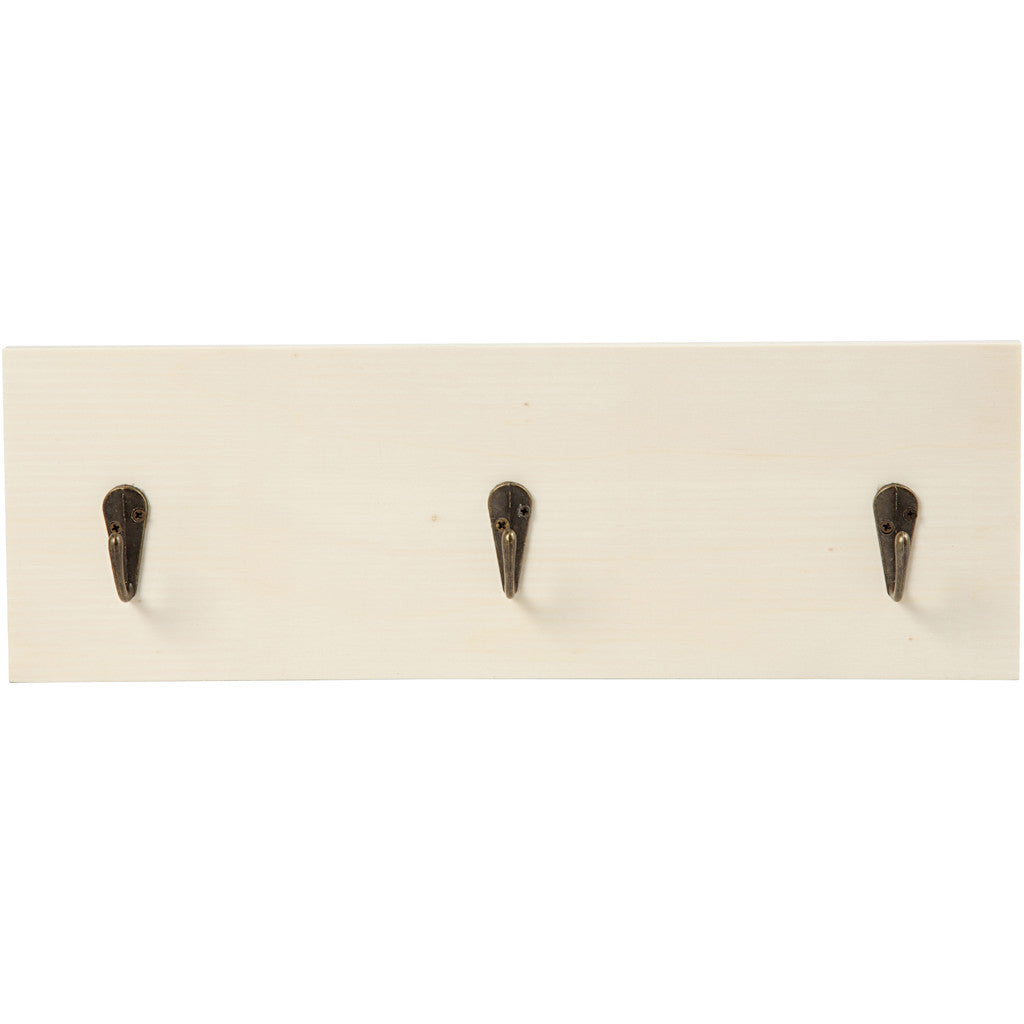 Porte-manteaux, H : 10 cm, P: 1,2 cm, L : 30 cm, 1 pièce [HOB-57953]
