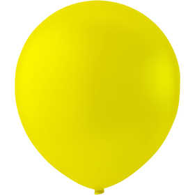 Ballons, rond, d 23 cm, jaune, 10 pièces/ 1 Pq. [HOB-59170]