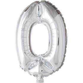 Ballon en aluminium, Oval, H : 41 cm, argent, 1 pièce [HOB-59184]