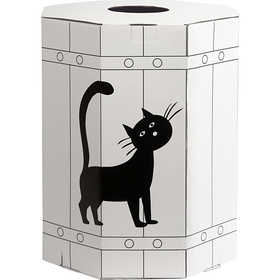 Tonneau, H : 39 cm, noir, 1 pièce [HOB-59211]