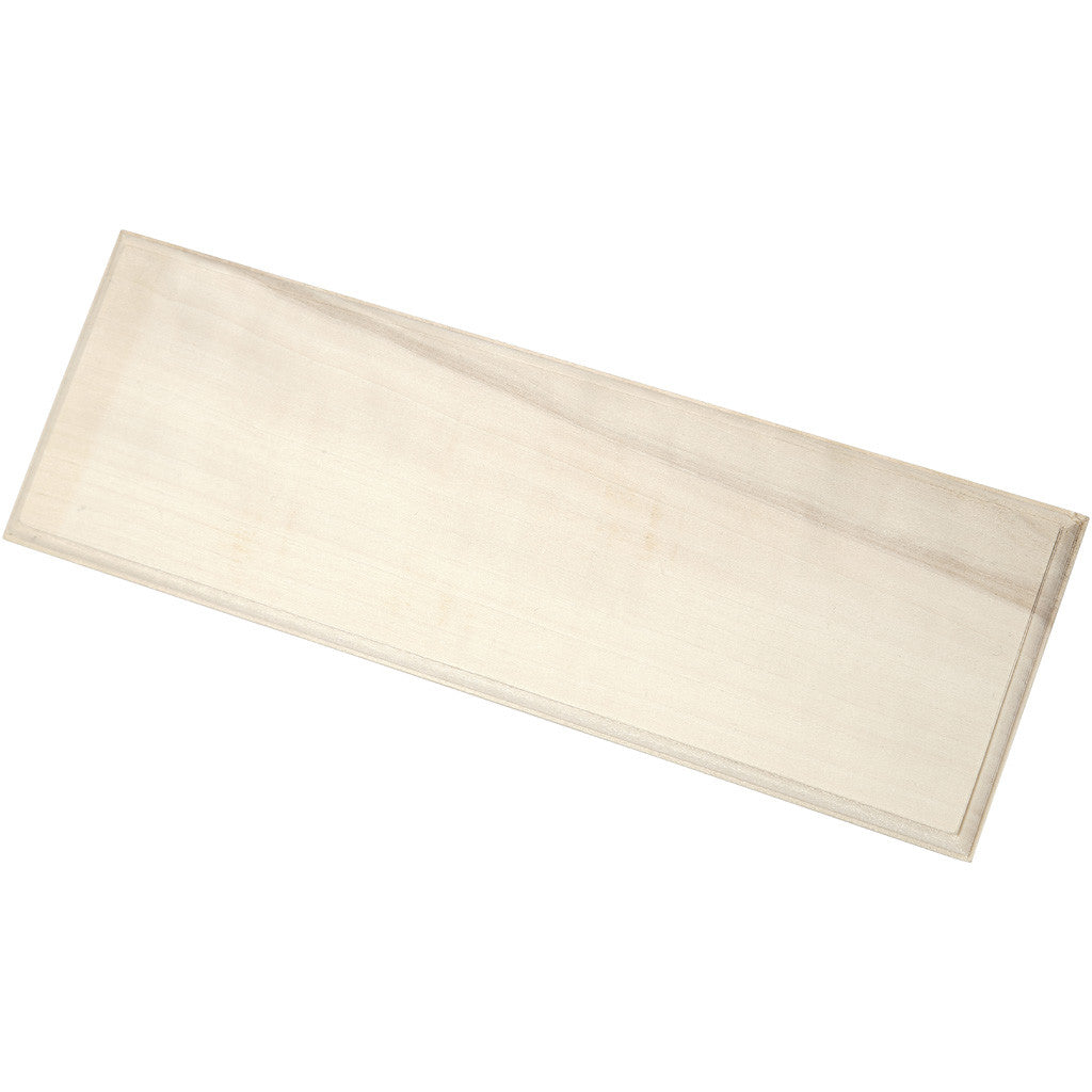 Panneau en bois, dim. 10x30 cm, ép. 1 cm, 1 pièce [HOB-59224]