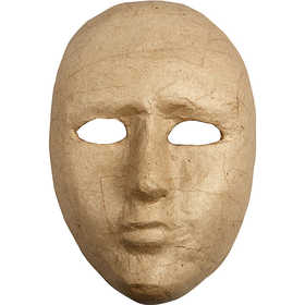 Masque visage , H : 23 cm, L : 16 cm, 1 pièce [HOB-592560]
