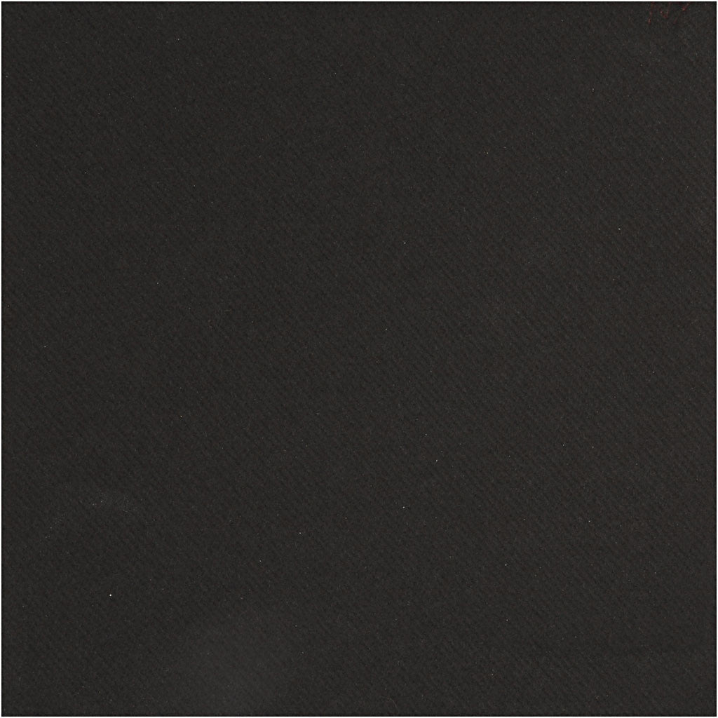 Serviettes de table, dim. 40x40 cm, 60 gr, noir, 20 pièces/ 1 Pq. [HOB-598002]