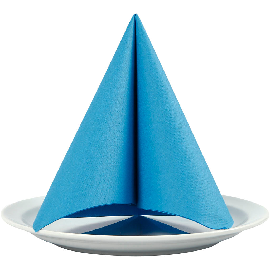 Table Napkins, size 40x40 cm, 60 g, turquoise, 20 pc