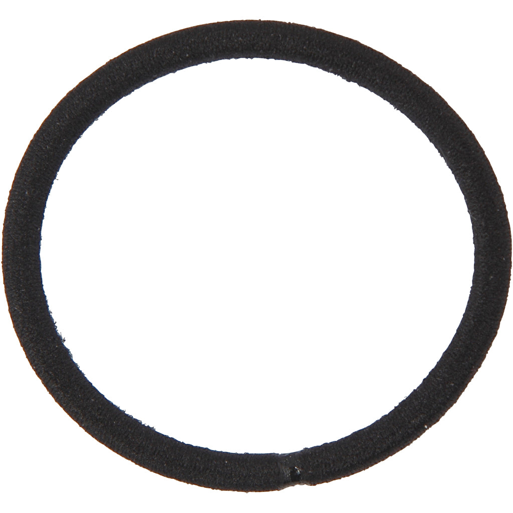 Élastique à cheveux, d 45 mm, noir, 10 pièces/ 1 Pq. [HOB-600985]