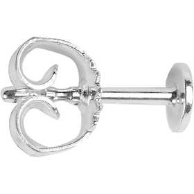 Clous d’oreilles, L : 13 mm, d 5 mm, argent, 10 pièces/ 1 Pq. [HOB-60842]