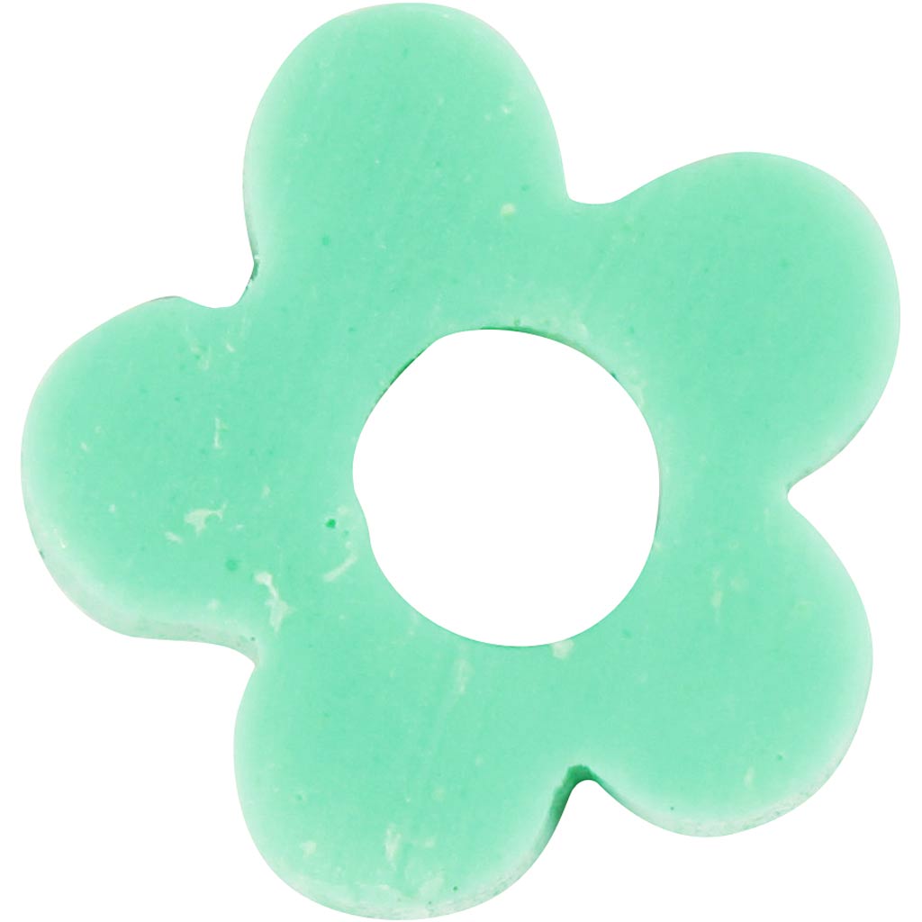Perles en Terre Cuite, d 5-6 mm, diamètre intérieur 2 mm, vert, 145 pièces/ 1 Pq. [HOB-61011]
