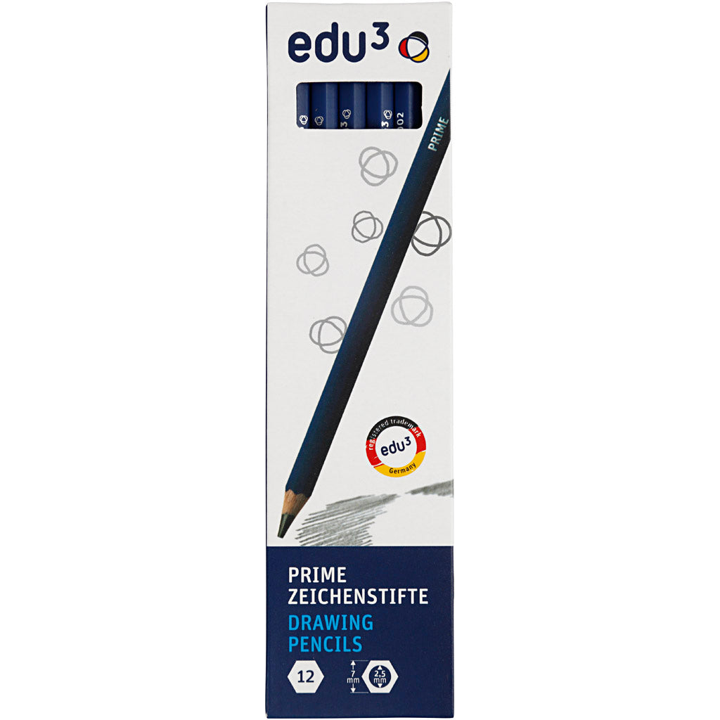 Crayon à Papier edu, 2B, 12 pièces/ 1 Pq. [HOB-620172]