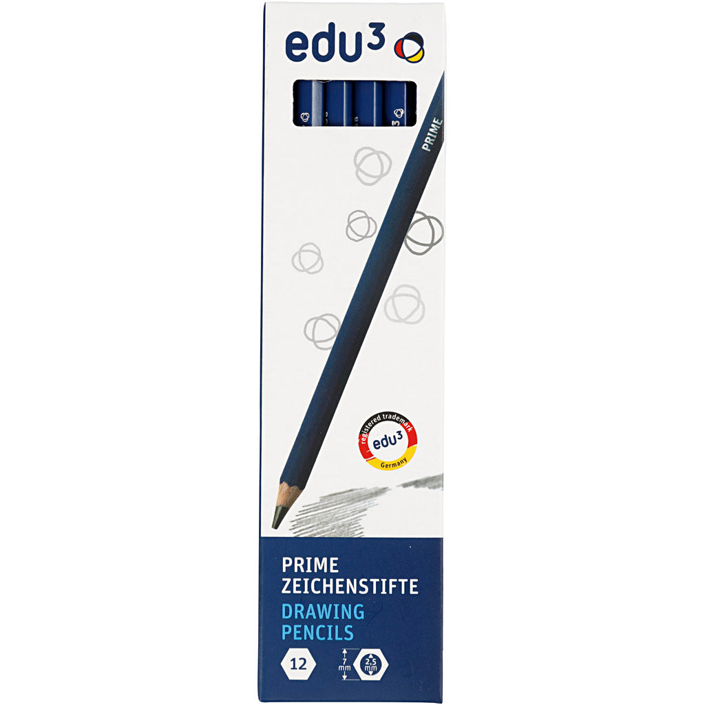 Crayon à Papier edu, 3B, 12 pièces/ 1 Pq. [HOB-620175]