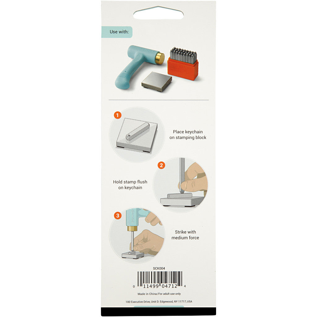 Kit Monture Porte-Clés, dim. 40x5 mm, 6 pièces/ 1 Pq. [HOB-67544]