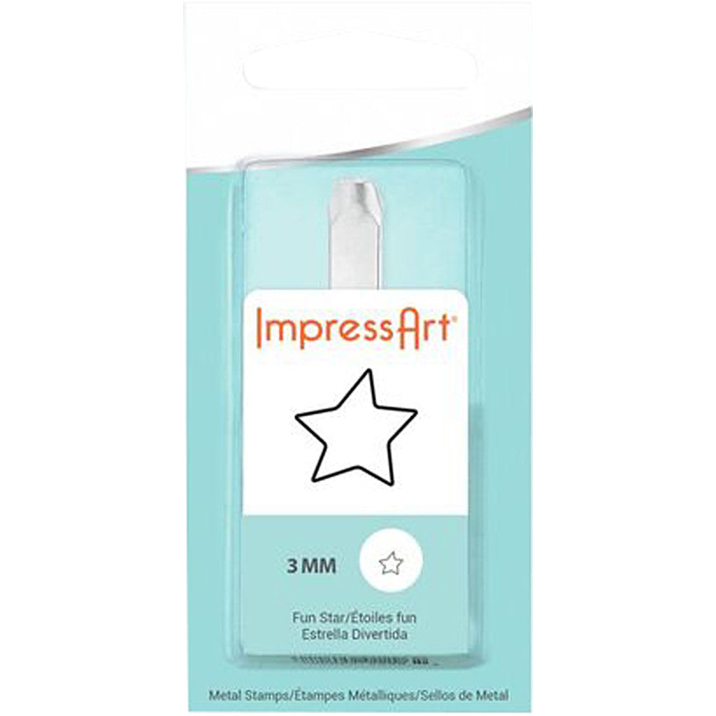 Tampon relief, Étoile, L : 65 mm, dim. 3 mm, 1 pièce [HOB-67566]