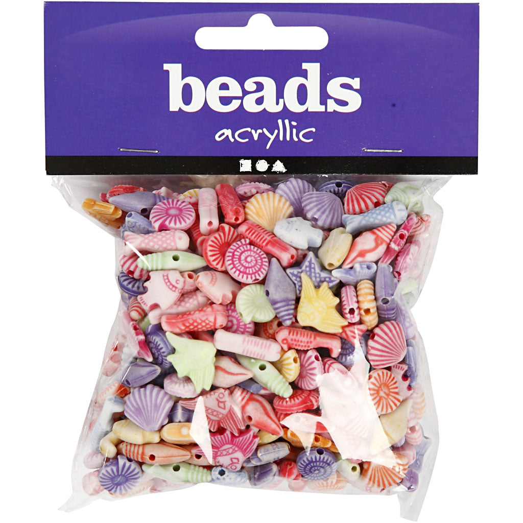 Mélange pastel, dim. 9-12 mm, diamètre intérieur 1,2 mm, ca. 380 pièce, 110 gr, 175 ml/ 1 Pq. [HOB-699801]