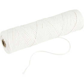 Mèche, Adapté aux bougies trempées (dia. 15-22 mm) et aux bougies moulées (dia. 40-60 mm) , 100 gr, 50 m/ 1 rouleau [HOB-73318]