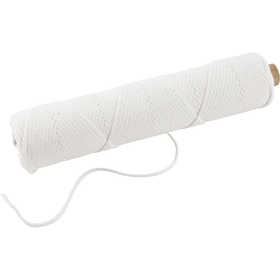 Mèche, Adapté aux bougies trempées (dia. 22-30 mm) et aux bougies moulées (dia. 60-80 mm) , 100 gr, 50 m/ 1 rouleau [HOB-73320]