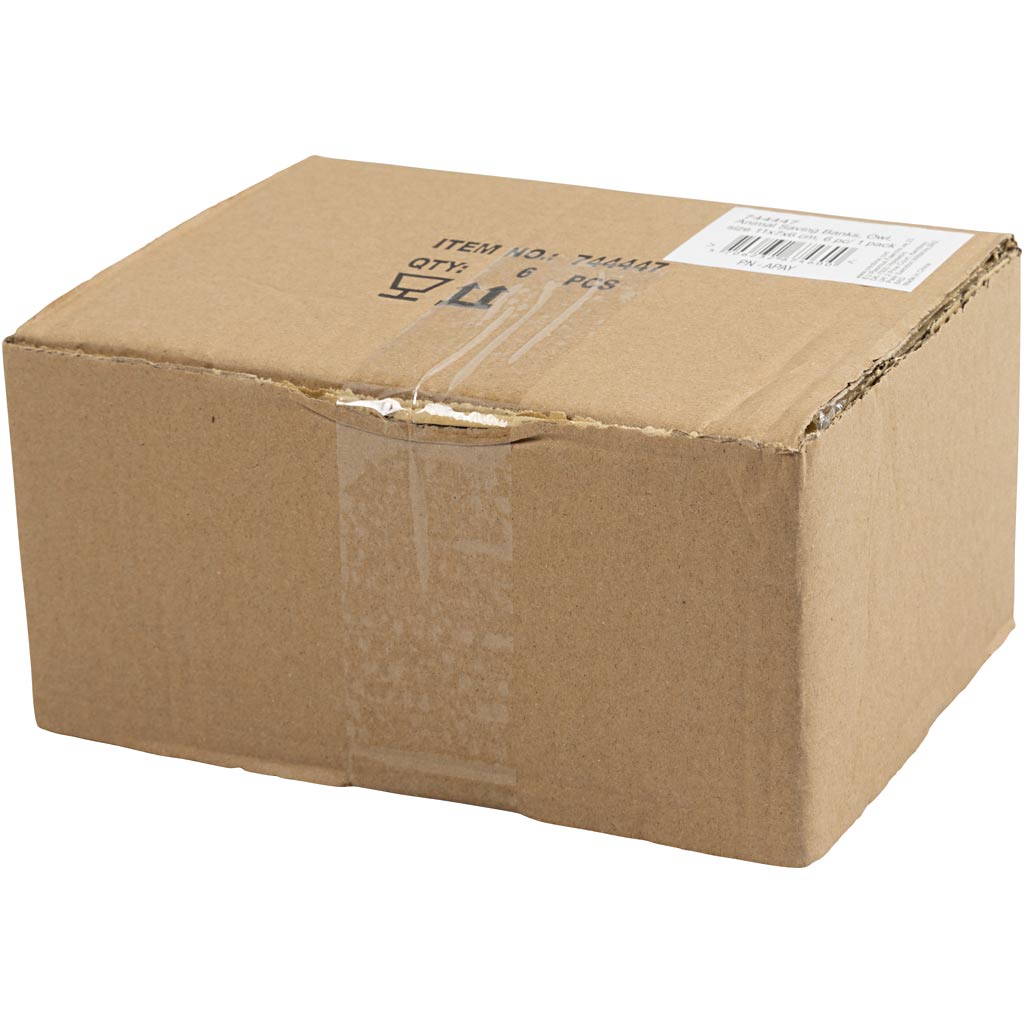 Money Box, Owl, size 11x7x6 cm, 6 pc