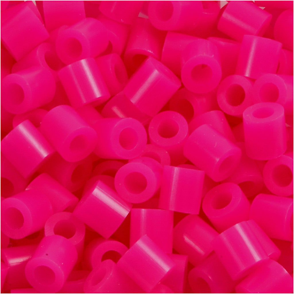 Perles à repasser, dim. 5x5 mm, diamètre intérieur 2,5 mm, medium, cerise (32258), 1100 pièces/ 1 Pq. [HOB-751180]