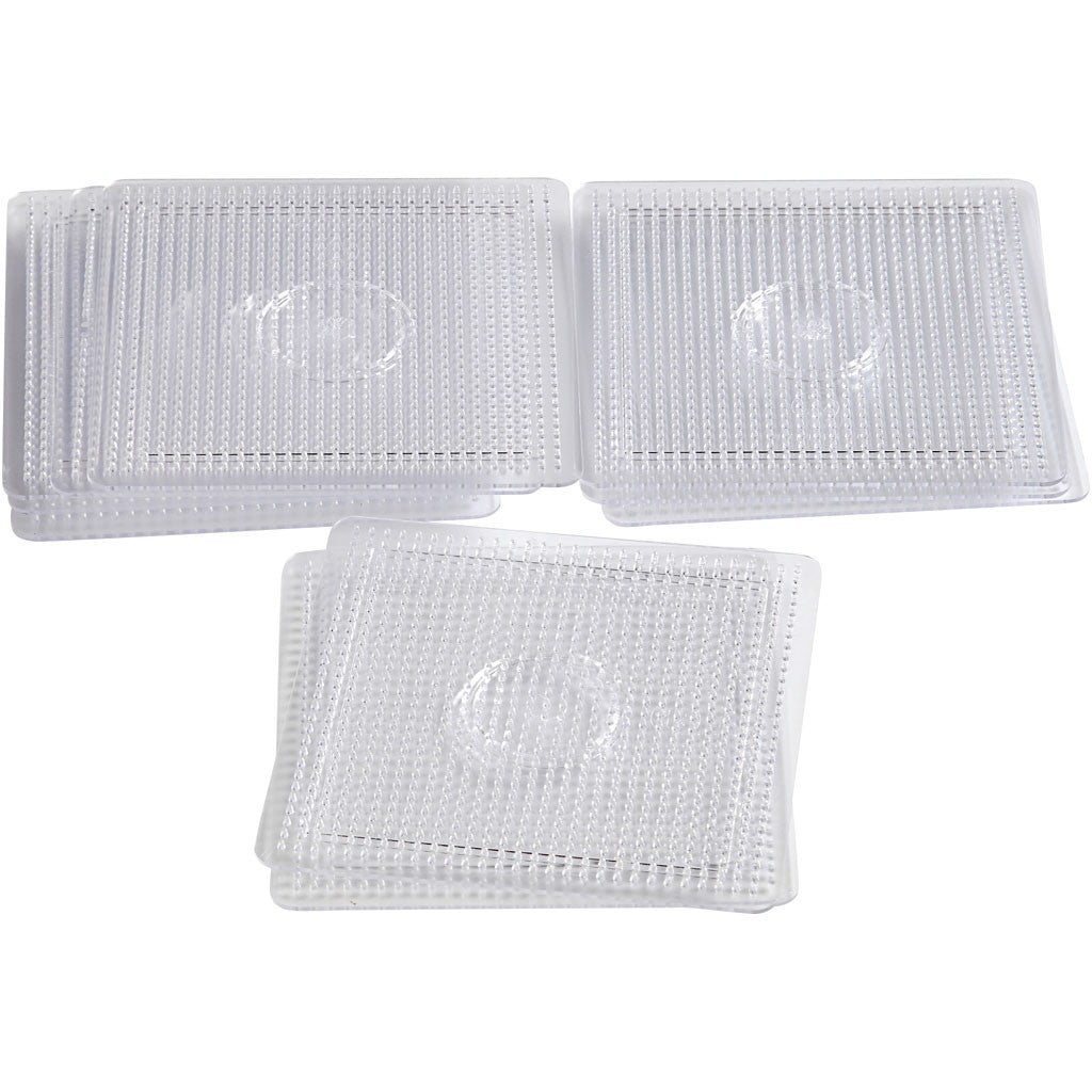 Plaque à picots, grand carré, dim. 14,5x14,5 cm, medium, 10 pièces/ 1 Pq. [HOB-753011]