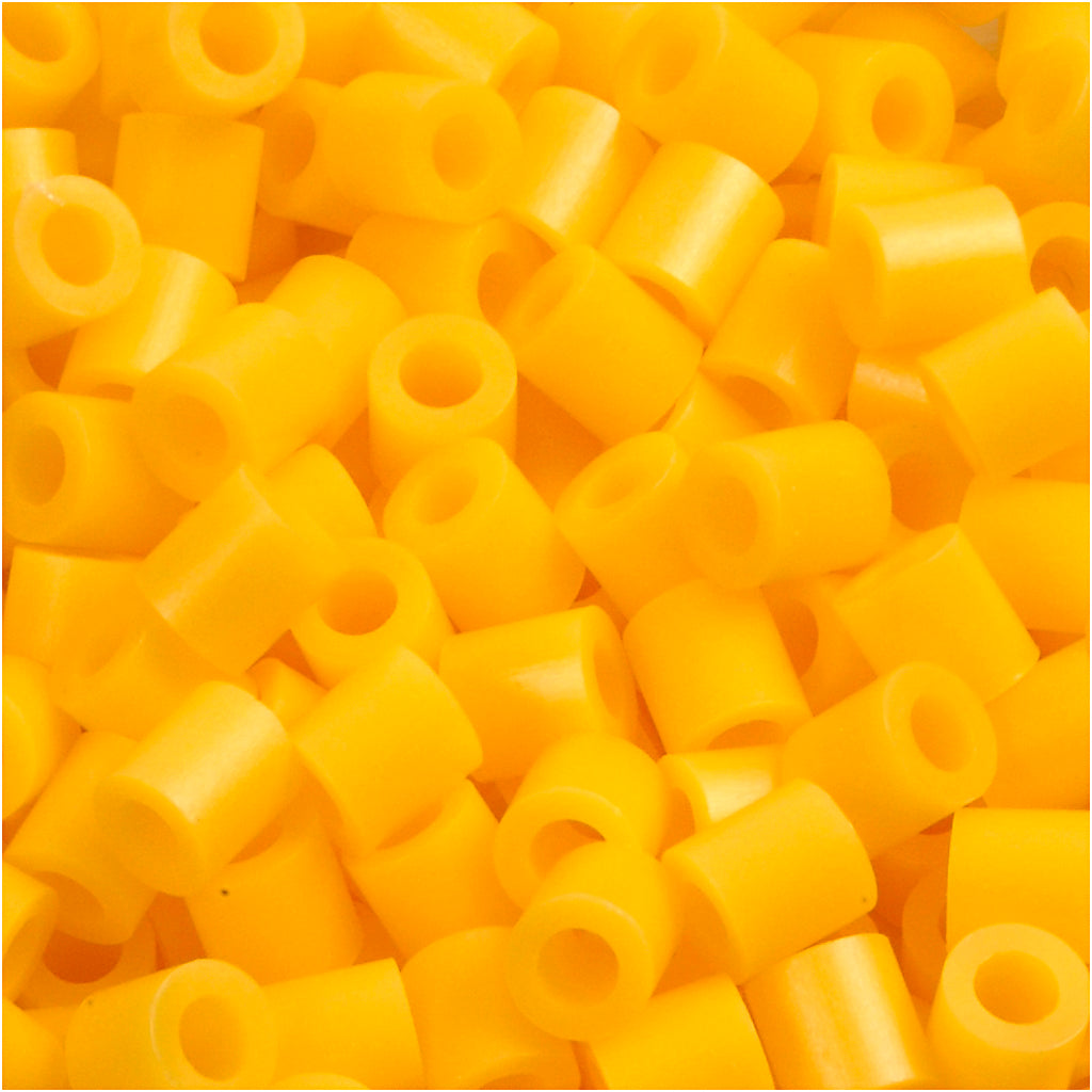 PhotoPearls, size 5x5 mm, hole size 2,5 mm, medium, yellow (14), 1100 pc