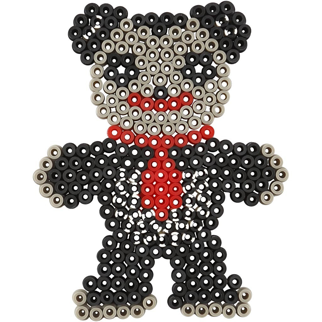 Plaque à picots, canard, éléphant, girafe, ours, cheval et poisson, dim. 10x11-13x16,5 cm, medium, 6 pièces/ 1 Pq. [HOB-75594]