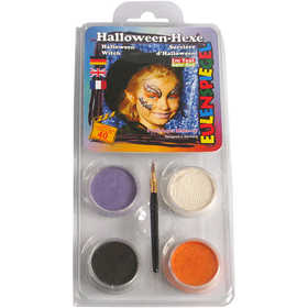 Eugelspiegel Maquillage visage, halloween, ass. de couleurs, 1 set [HOB-76108]