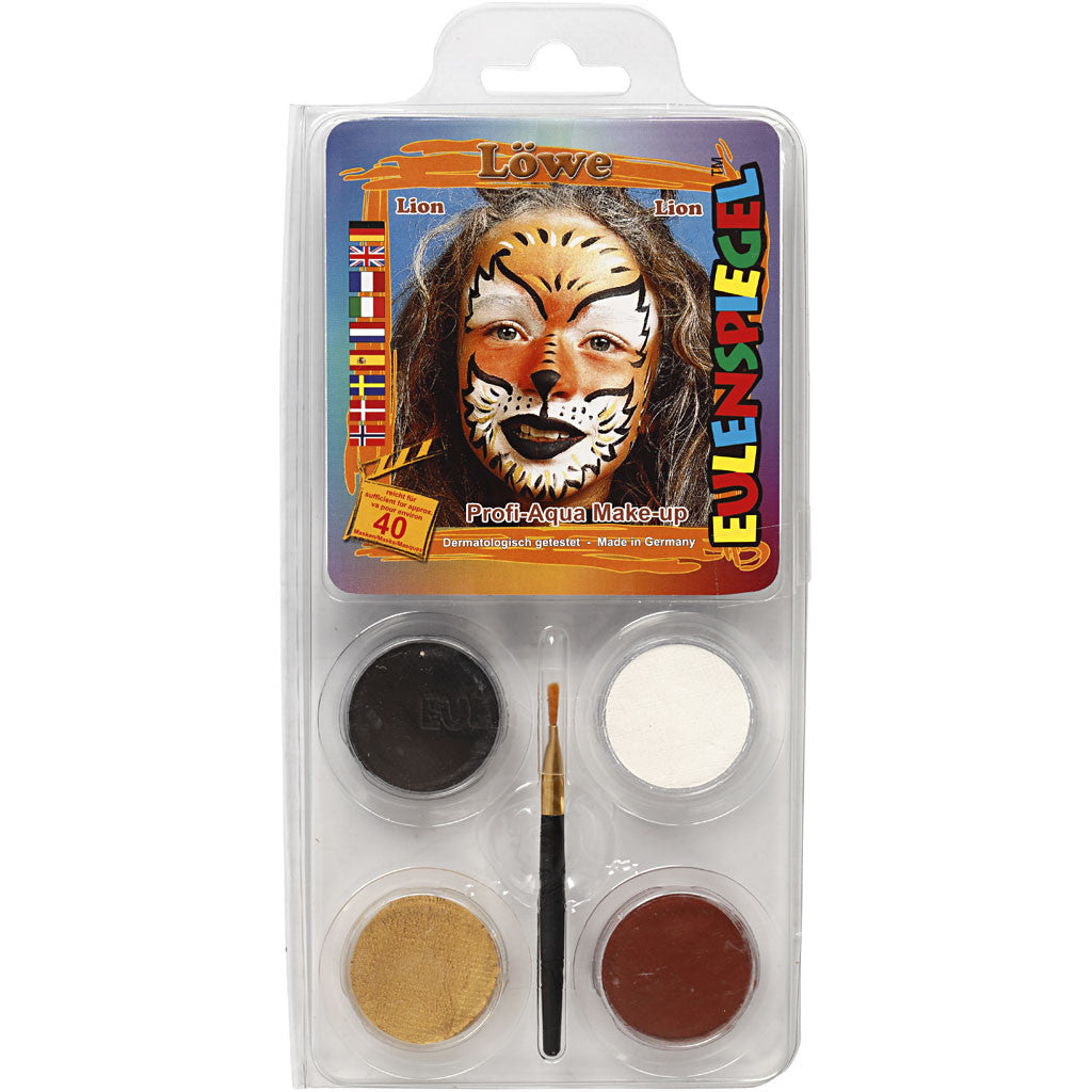 Eugelspiegel Maquillage visage, lion, ass. de couleurs, 1 set [HOB-76109]