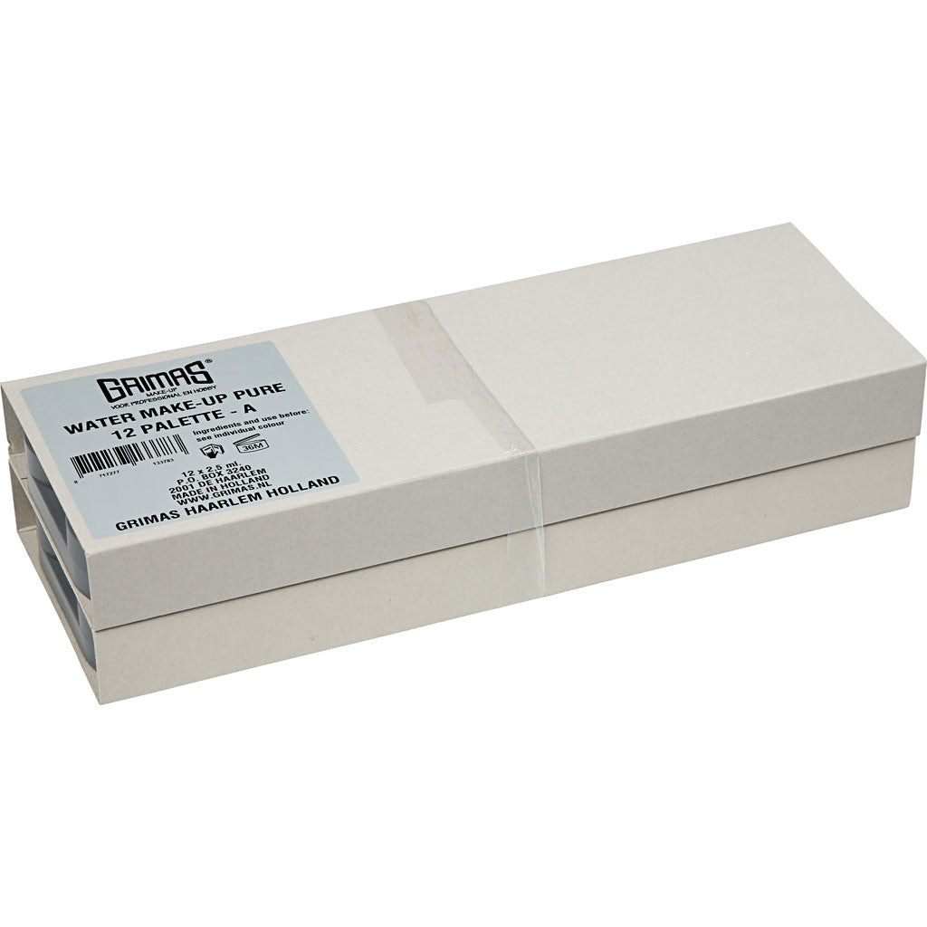 Palette de maquillage pour visage à base d'eau, ass. de couleurs, 24x2.50 ml/ 1 pièce [HOB-77004]