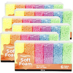 Soft Foam, ass. de couleurs, 6 Pq./ 1 Pq. [HOB-78059]